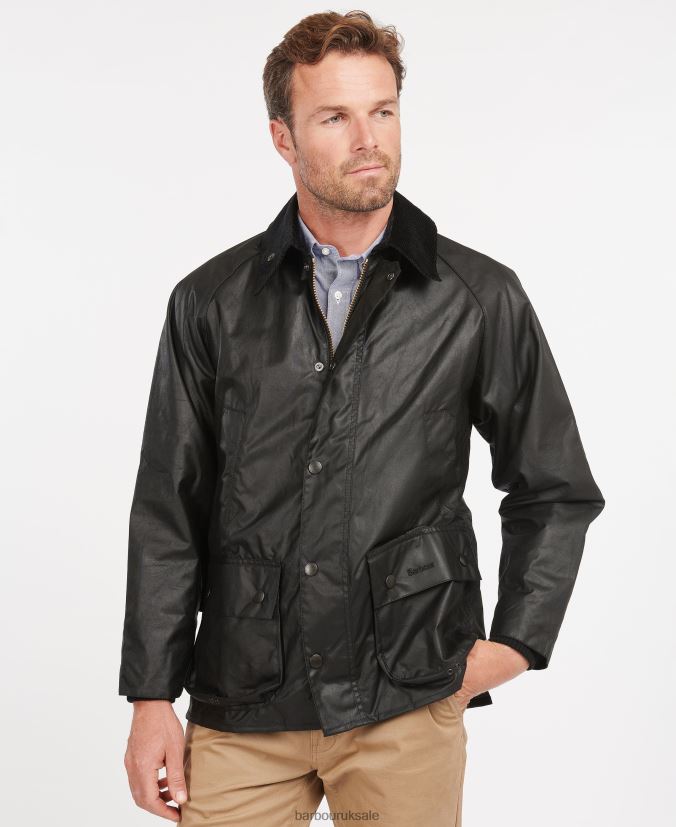 Bedale Wax Jacket Barbour Men R08LB624 Clothing Black