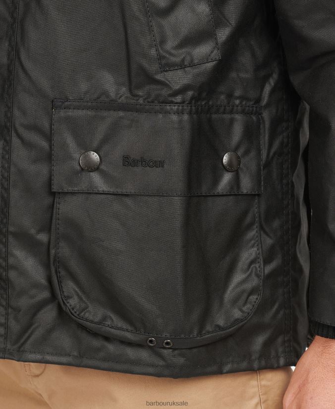 Bedale Wax Jacket Barbour Men R08LB624 Clothing Black