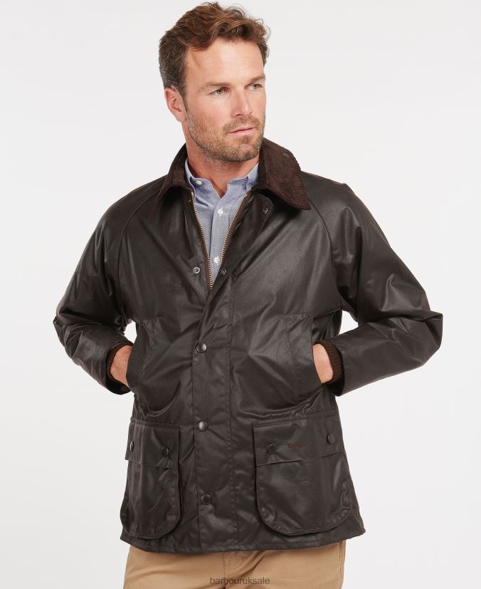 Bedale Wax Jacket Barbour Men R08LB634 Clothing Black