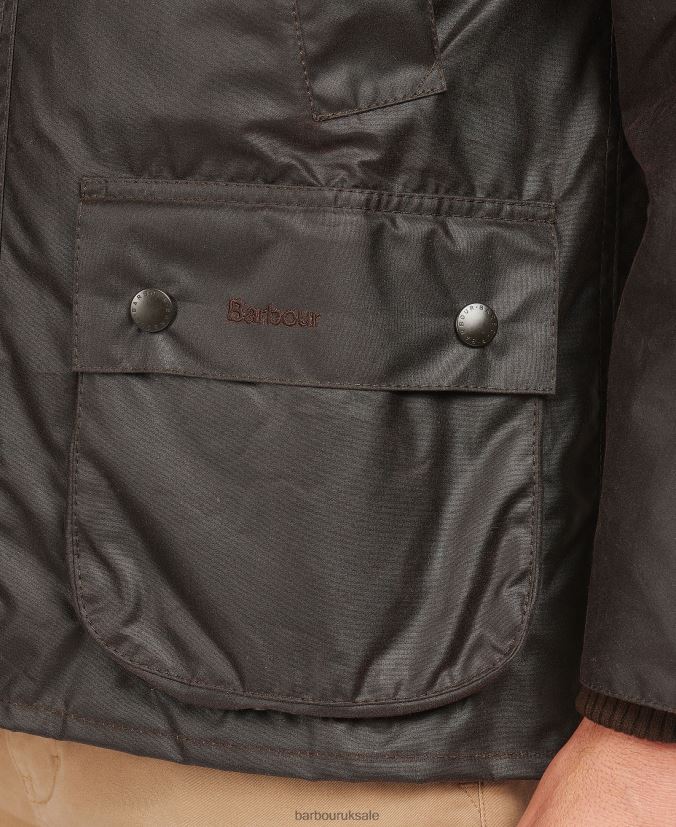 Bedale Wax Jacket Barbour Men R08LB634 Clothing Black