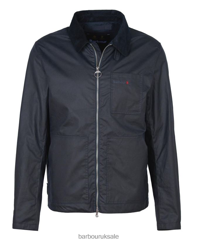 Belham Waxed Jacket Barbour Men R08LB660 Clothing Classic Navy