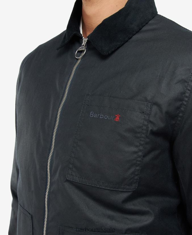 Belham Waxed Jacket Barbour Men R08LB660 Clothing Classic Navy