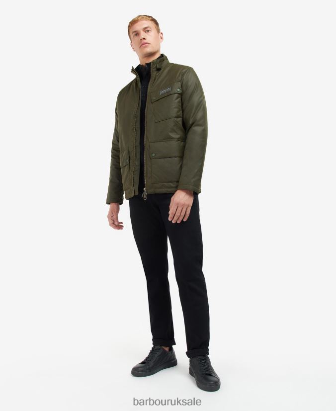 Crescent Waxed Jacket Barbour Men R08LB659 Clothing Archive Olive