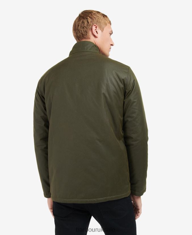 Crescent Waxed Jacket Barbour Men R08LB659 Clothing Archive Olive