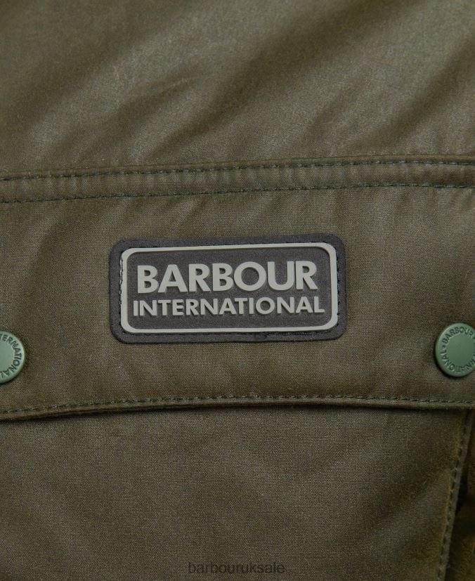 Crescent Waxed Jacket Barbour Men R08LB659 Clothing Archive Olive