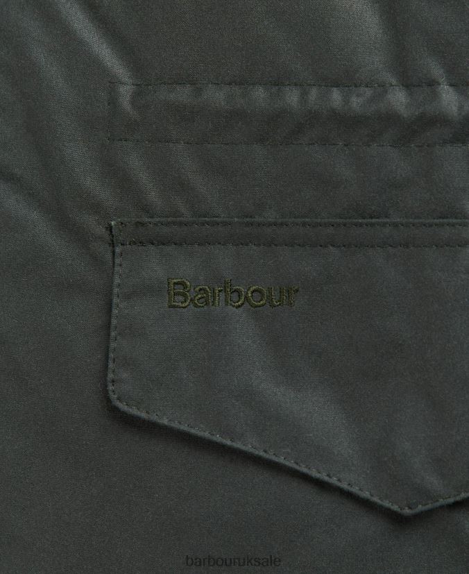 Farnham Waxed Jacket Barbour Men R08LB662 Clothing Sage