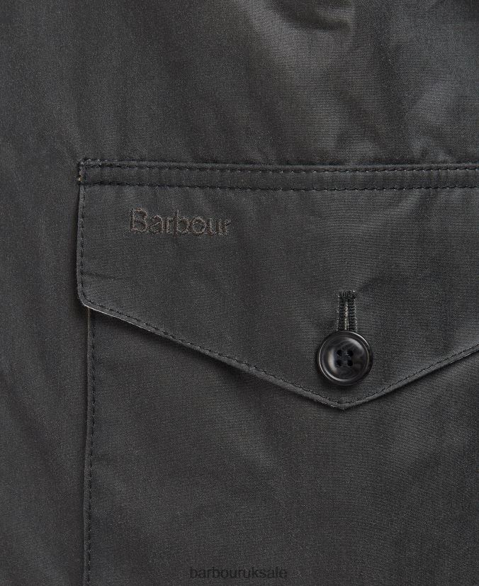 Harben Waxed Jacket Barbour Men R08LB661 Clothing Classic Grey