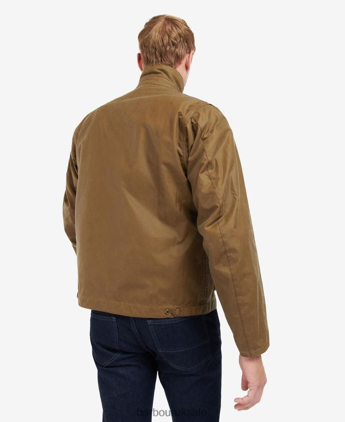 Harlow Waxed Jacket Barbour Men R08LB664 Clothing Sand