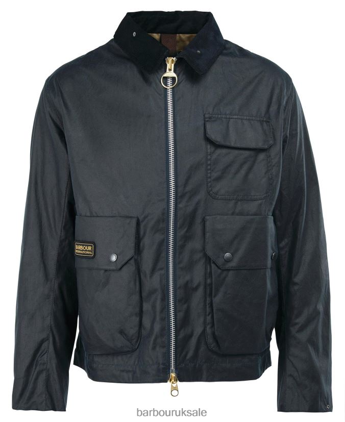 Harlow Waxed Jacket Barbour Men R08LB667 Clothing Sand