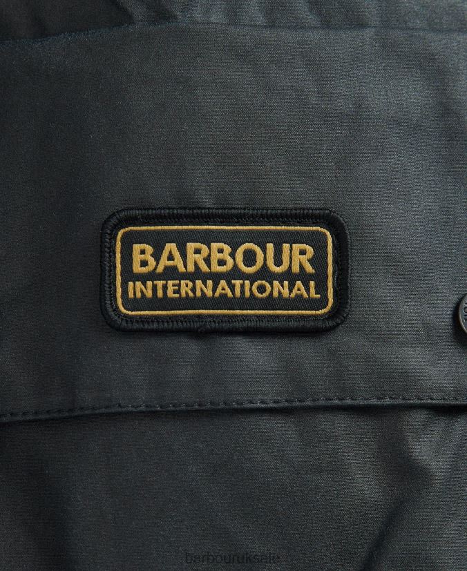 Harlow Waxed Jacket Barbour Men R08LB667 Clothing Sand