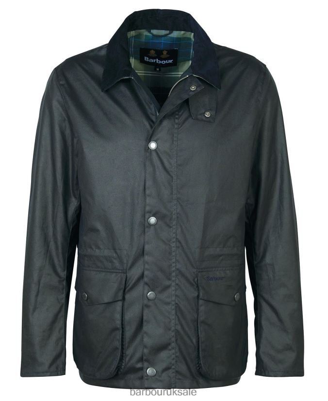 Kendle Waxed Jacket Barbour Men R08LB637 Clothing Classic Navy