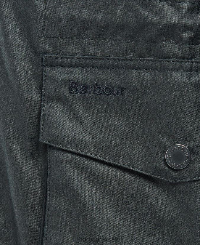 Kendle Waxed Jacket Barbour Men R08LB637 Clothing Classic Navy