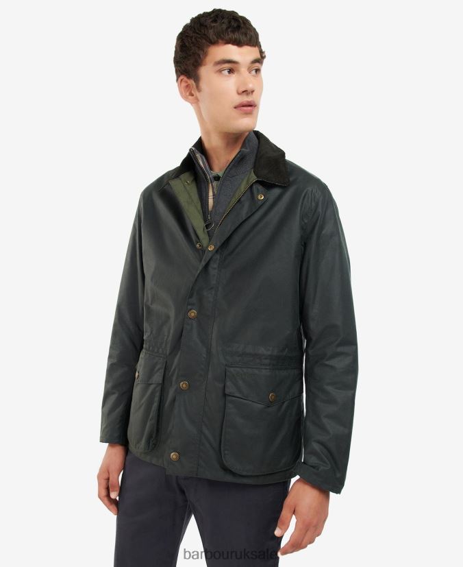 Kendle Waxed Jacket Barbour Men R08LB669 Clothing Classic Navy