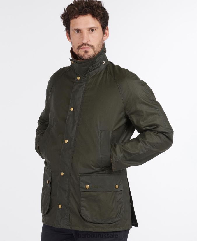 Lightweight Ashby Waxed Jacket Barbour Men R08LB617 Clothing Archive Olive - Click Image to Close