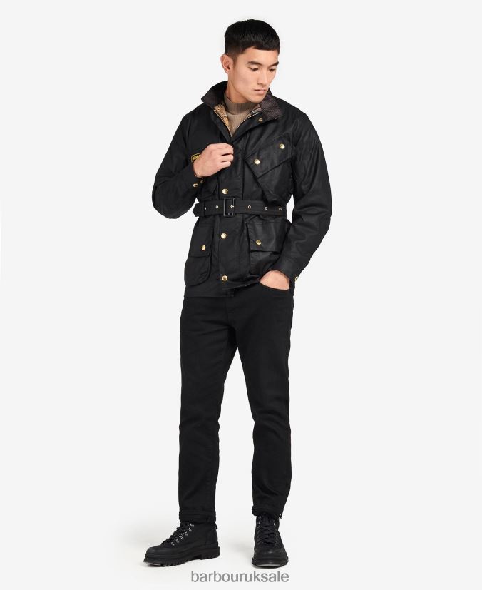 Original Waxed Jacket Barbour Men R08LB67 Clothing Black