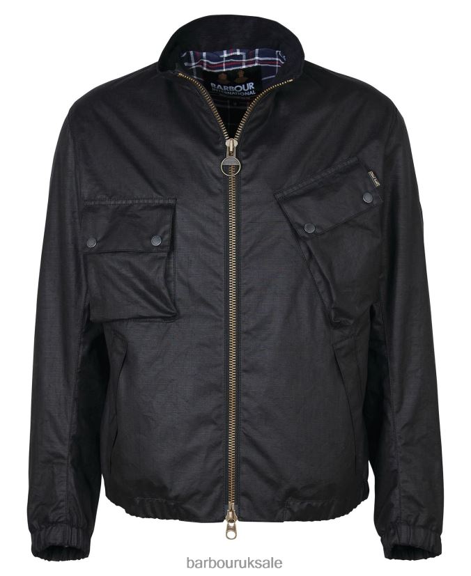 Roslin Waxed Jacket Barbour Men R08LB663 Clothing Classic Black