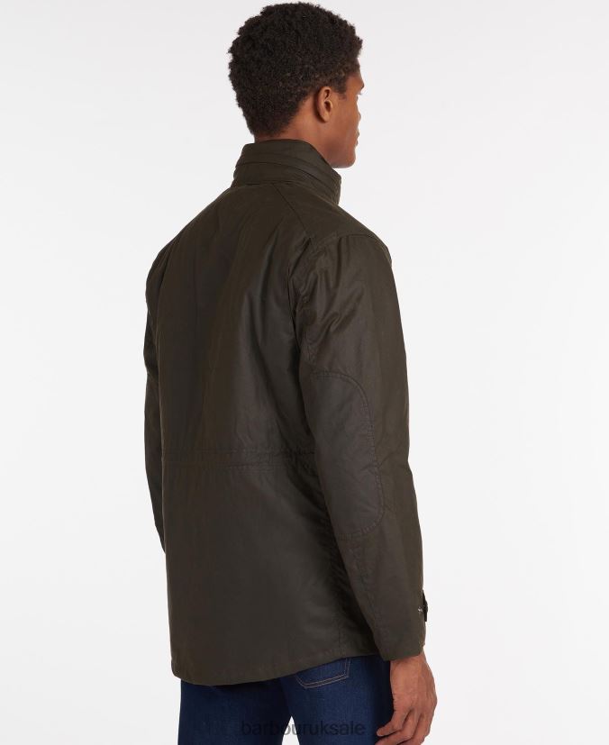 Sapper Wax Jacket Barbour Men R08LB636 Clothing Olive