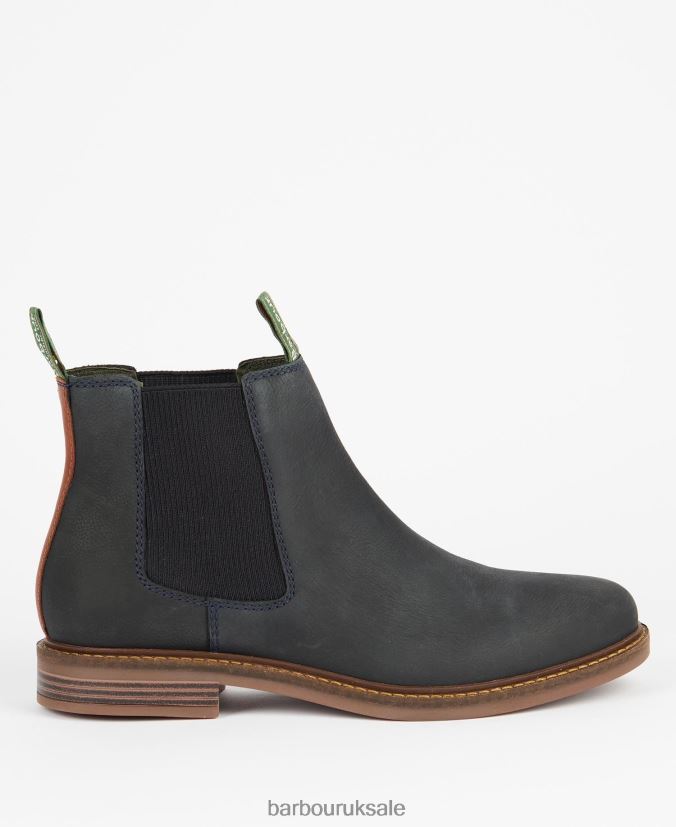 Farsley Chelsea Boots Barbour Men R08LB61275 Footwear Classic Navy - Click Image to Close