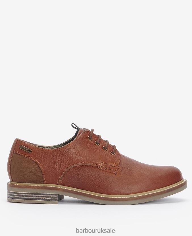 Bramley Derby Shoes Barbour Men R08LB61325 Footwear Cedar Milled