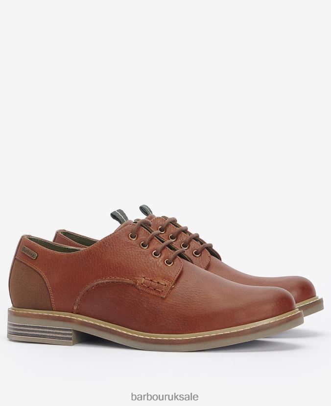 Bramley Derby Shoes Barbour Men R08LB61325 Footwear Cedar Milled