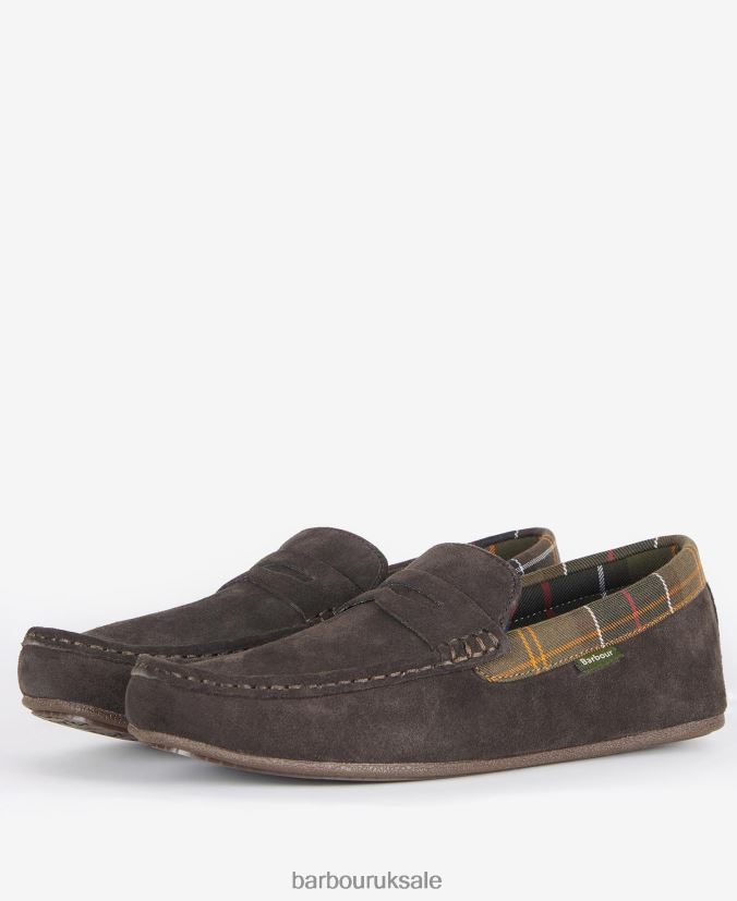 Porterfield Slippers Barbour Men R08LB61245 Footwear Brown