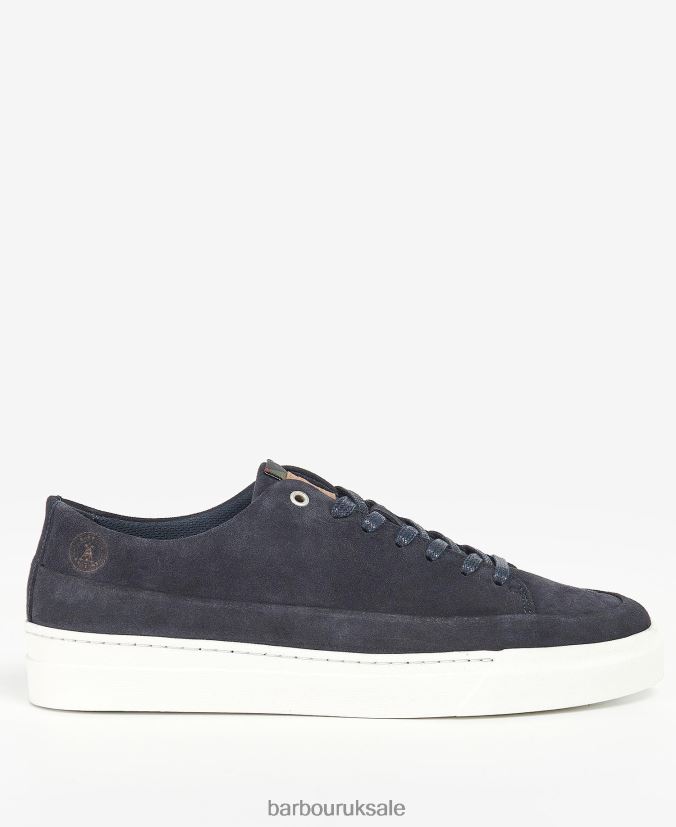 Lago Trainers Barbour Men R08LB61307 Footwear Navy Suede - Click Image to Close