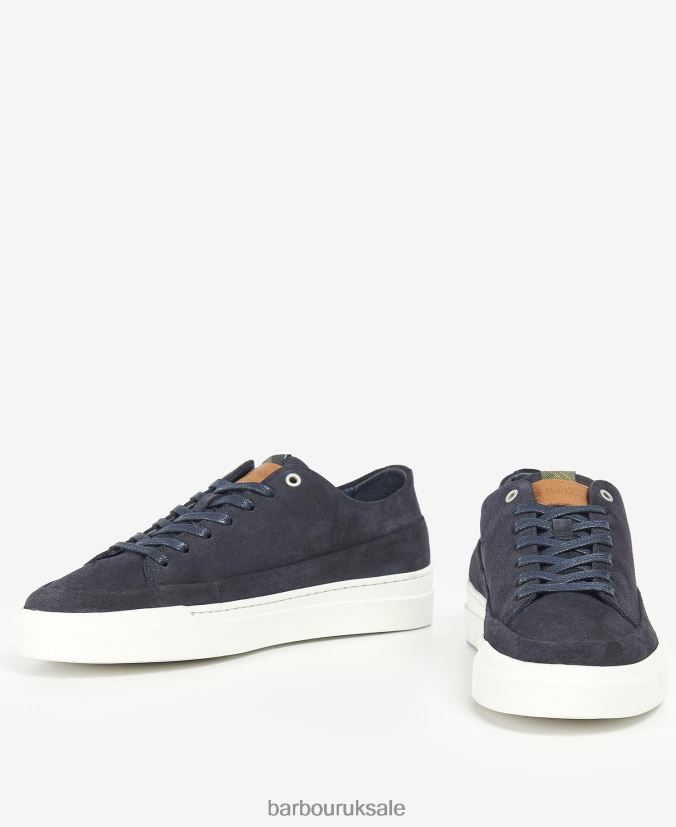 Lago Trainers Barbour Men R08LB61307 Footwear Navy Suede