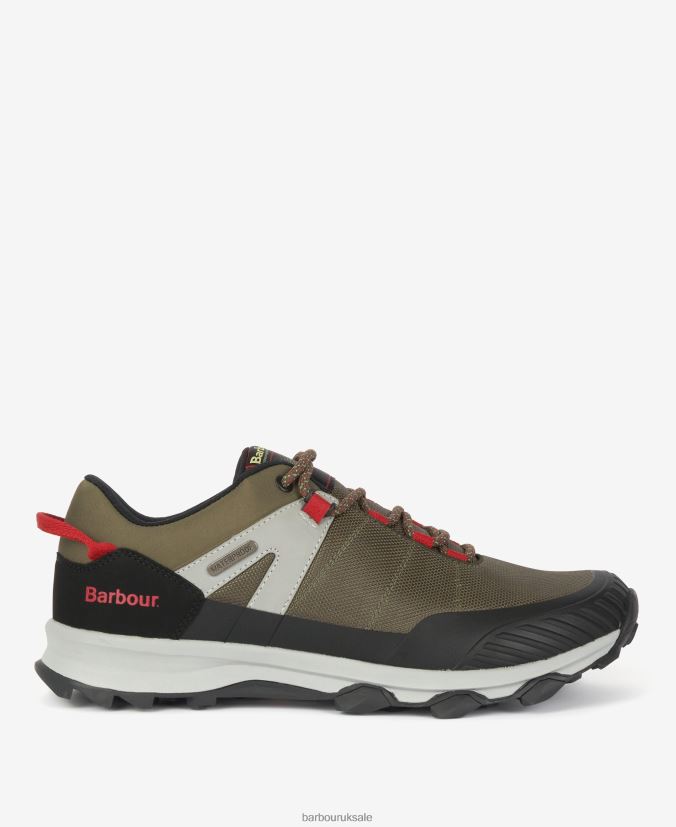 Mendip Waterproof Trainers Barbour Men R08LB61312 Footwear Olive - Click Image to Close