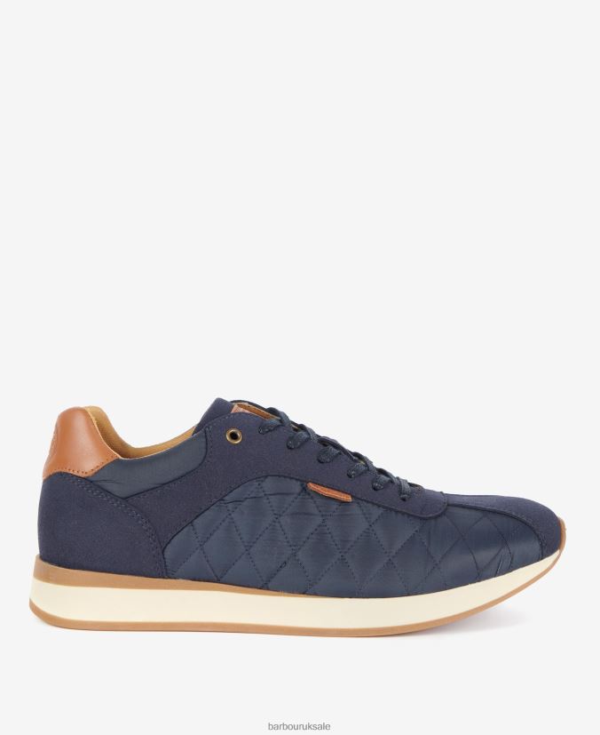 Seth Diamond-Quilted Trainers Barbour Men R08LB61314 Footwear Classic Navy