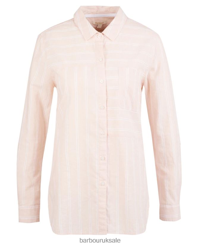 Beachfront Shirt Barbour Women R08LB61636 Clothing Light Peach