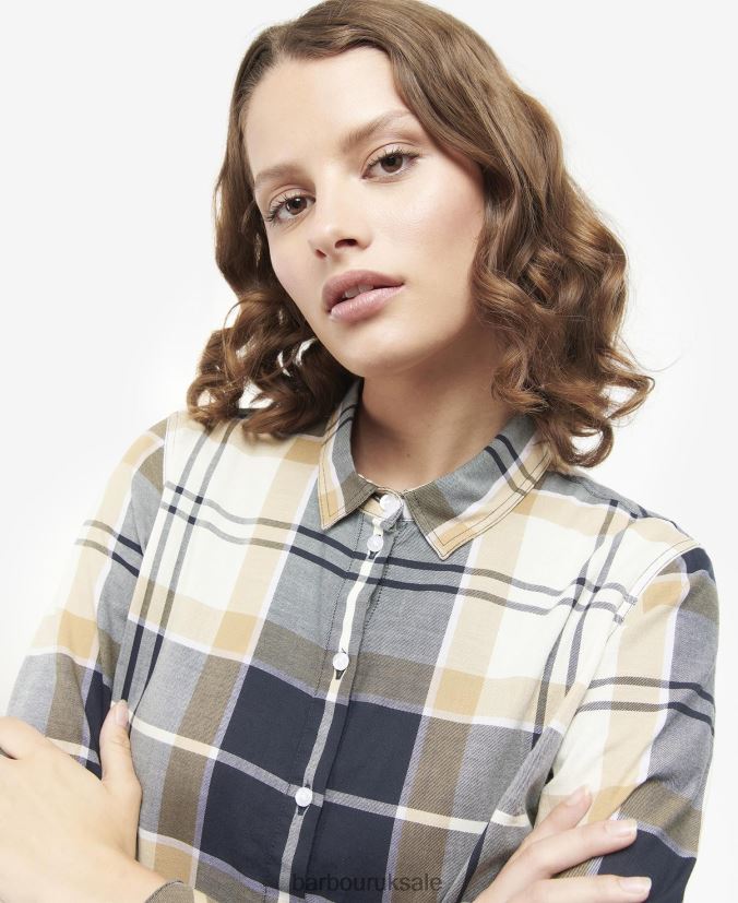 Bredon Shirt Barbour Women R08LB61626 Clothing Poplar Tartan