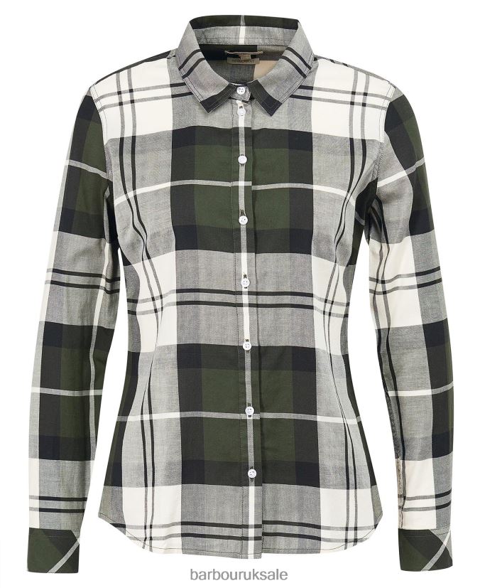 Bredon Shirt Barbour Women R08LB61629 Clothing Poplar Tartan