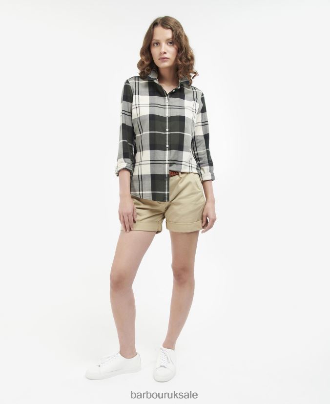 Bredon Shirt Barbour Women R08LB61629 Clothing Poplar Tartan