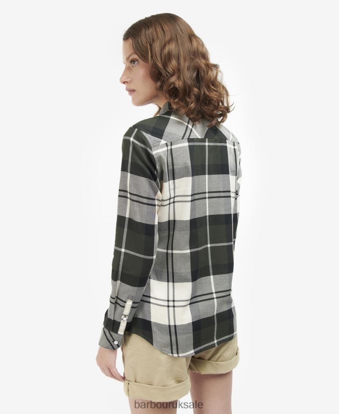 Bredon Shirt Barbour Women R08LB61629 Clothing Poplar Tartan