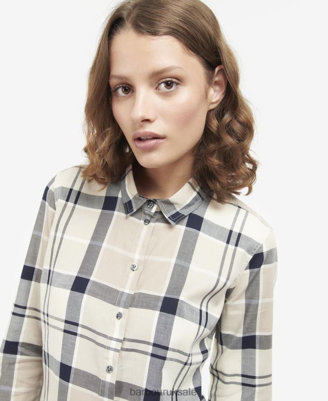 Bredon Shirt Barbour Women R08LB61639 Clothing Poplar Tartan