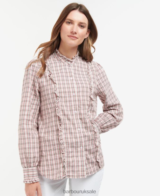 Fieldrose Shirt Barbour Women R08LB61625 Clothing Multi Check - Click Image to Close