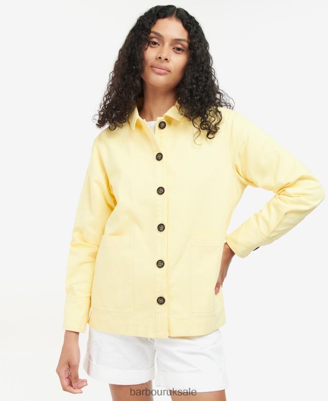 Leilani Overshirt Barbour Women R08LB61612 Clothing Buttermilk