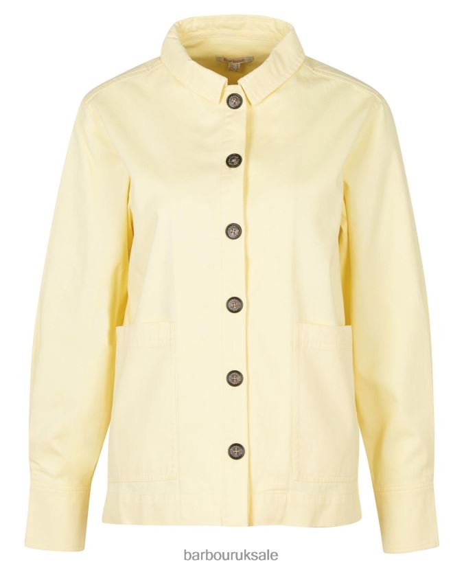 Leilani Overshirt Barbour Women R08LB61612 Clothing Buttermilk