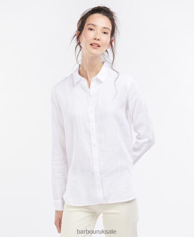 Marine Shirt Barbour Women R08LB61586 Clothing Navy/White - Click Image to Close