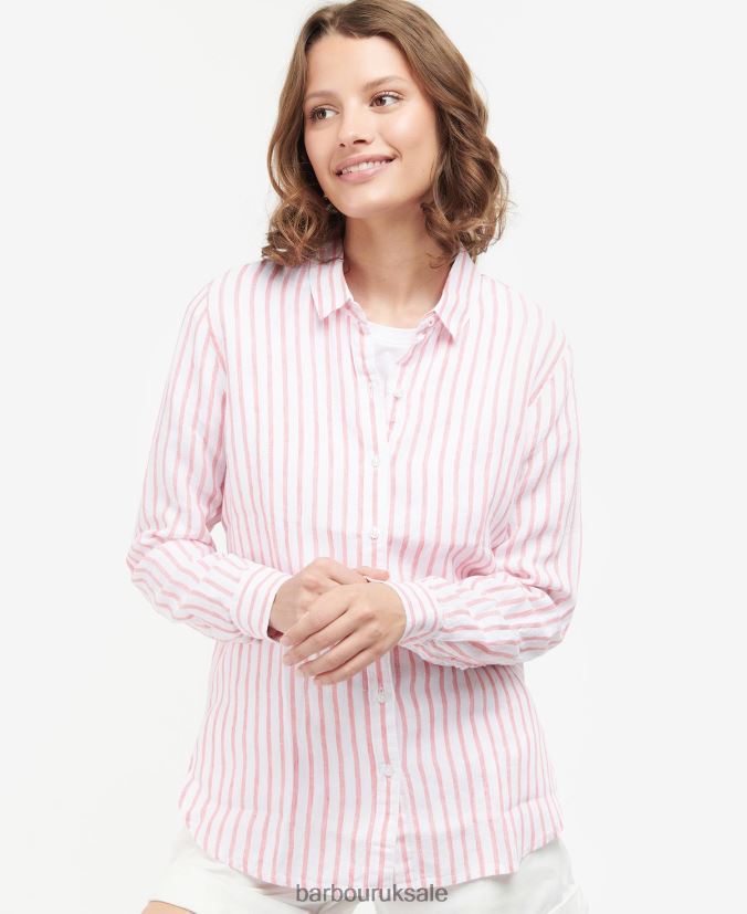 Marine Shirt Barbour Women R08LB61590 Clothing Pink Punch