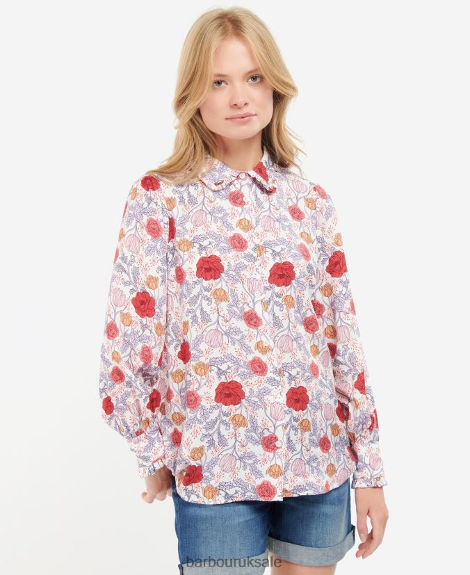 Nahla Shirt Barbour Women R08LB61617 Clothing Multi Light Floral - Click Image to Close