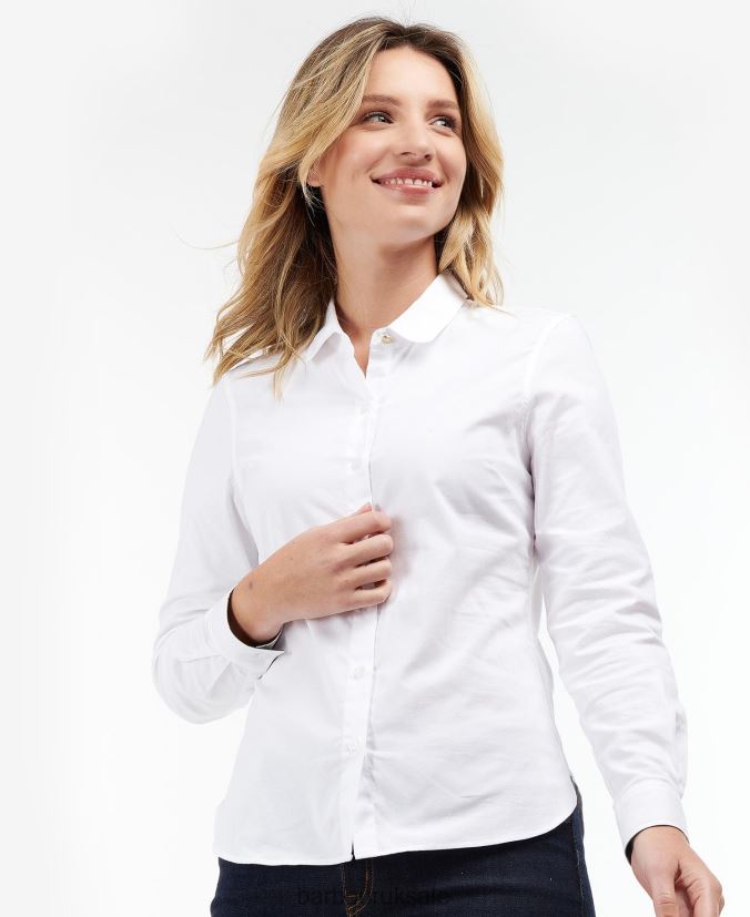 Pearson Shirt Barbour Women R08LB61620 Clothing White - Click Image to Close