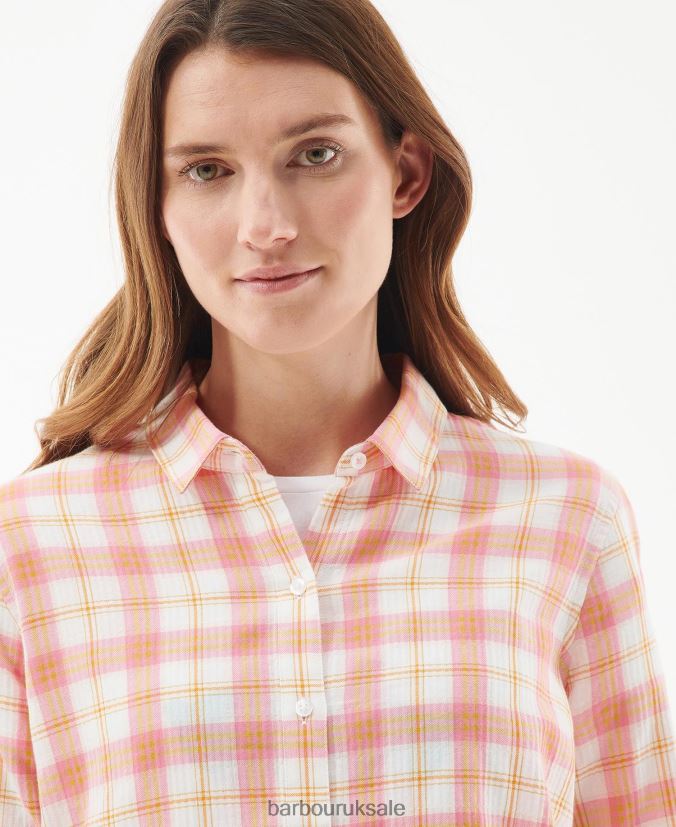 Shoreline Shirt Barbour Women R08LB61587 Clothing Hibiscus Check