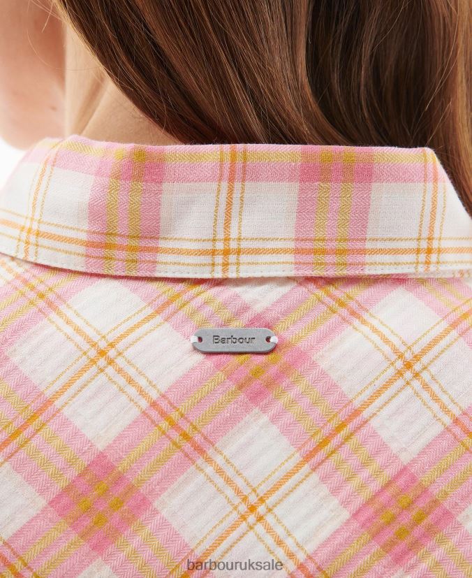 Shoreline Shirt Barbour Women R08LB61587 Clothing Hibiscus Check