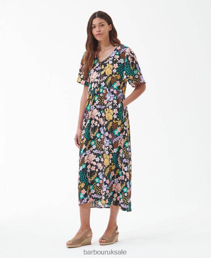 Acanthus Maxi Dress Barbour Women R08LB61837 Clothing Classic Multi