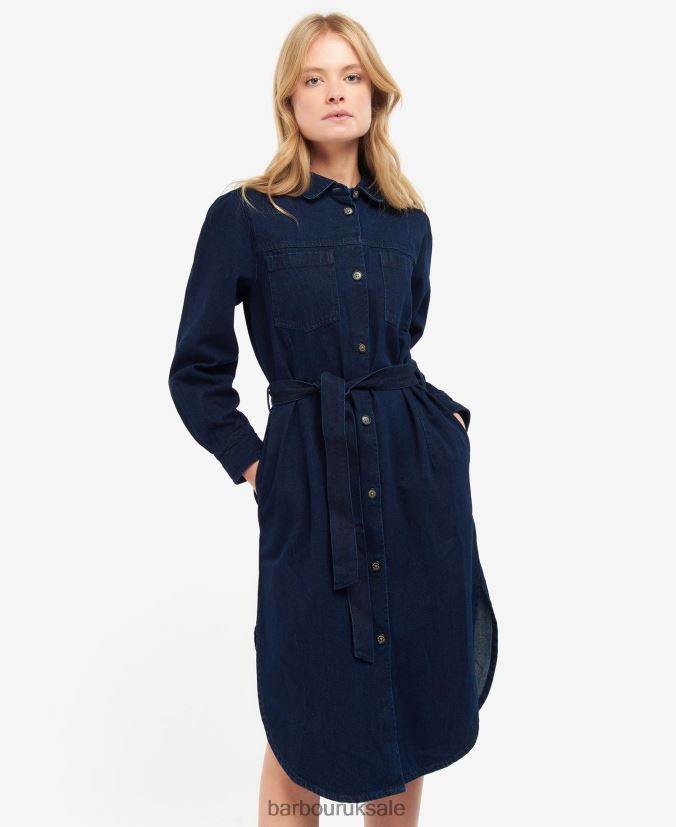 Adria Dress Barbour Women R08LB61903 Clothing Indigo