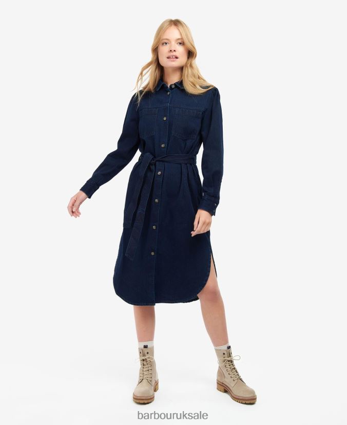 Adria Dress Barbour Women R08LB61903 Clothing Indigo