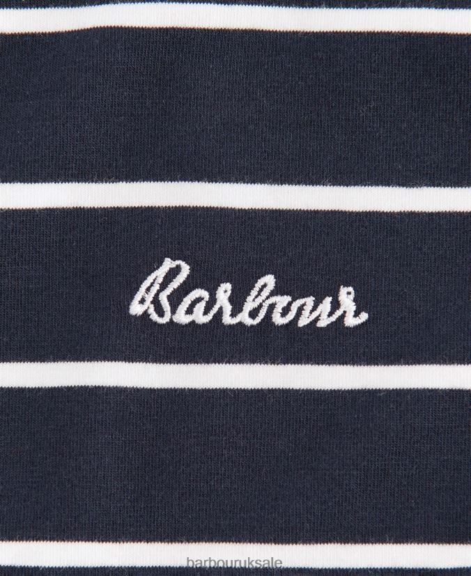 Marlo Stripe Dress Barbour Women R08LB61895 Clothing Navy/White