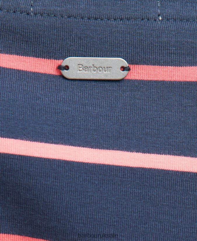 Marloes Stripe Dress Barbour Women R08LB61891 Clothing Navy/White