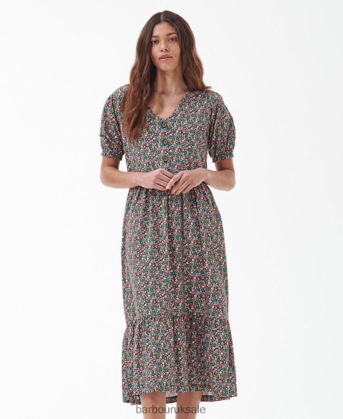 Pansy Midi Dress Barbour Women R08LB61814 Clothing Classic Multi